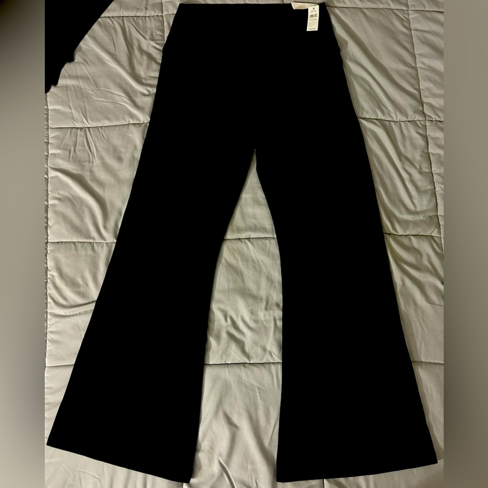Aerie Black Wide Leg Pants XL Short